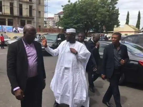 Budget Padding Crisis: Hon. Jibrin Arrives APC Headquarters - Photo